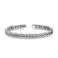 David Yurman Sterling Silver Chevron Flex Bracelet Size Medium