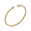David Yurman Yellow Gold Modern Renaissance Pear Cablespira Bracelet