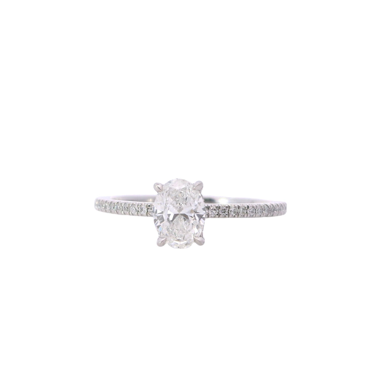 Forevermark Platinum Michaela's Delicate Diamond Shank Engagement Ring