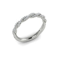 Vlora White Gold Twist Diamond Wedding Band