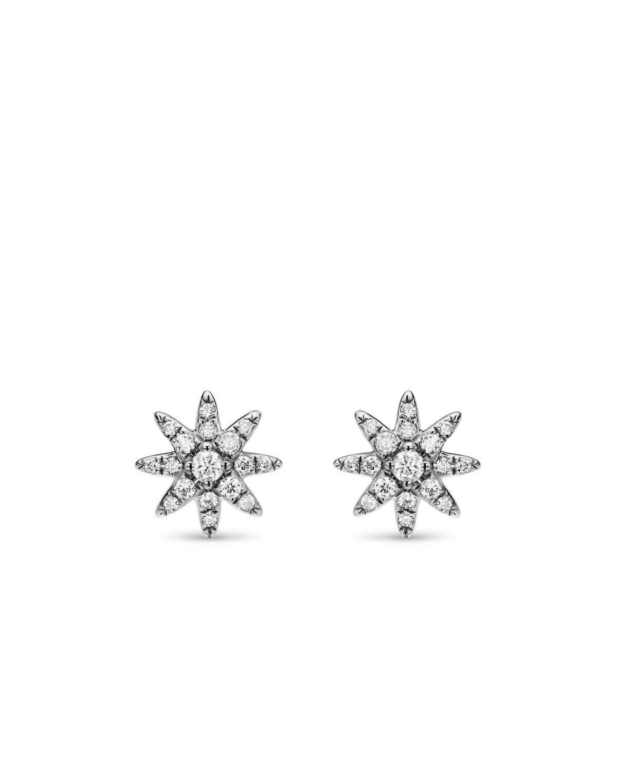 David Yurman Petite Starburst Diamond Stud Earrings
