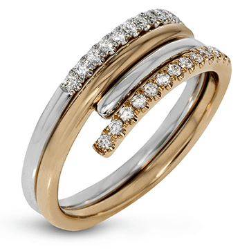 Fashion Ring in 18k Gold with Diamonds - Simon G. Jewelry