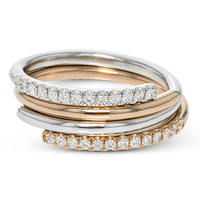 Fashion Ring in 18k Gold with Diamonds - Simon G. Jewelry