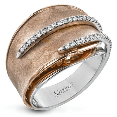 Fashion Ring in 18k Gold with Diamonds - Simon G. Jewelry