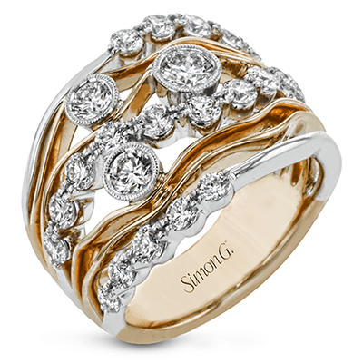 Fashion Ring In 18k Gold With Diamonds - Simon G. Jewelry