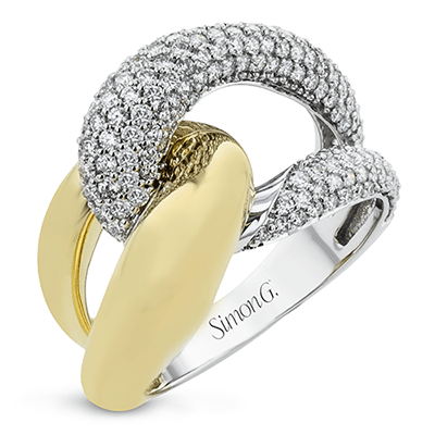 Fashion Ring In 18k Gold With Diamonds - Simon G. Jewelry