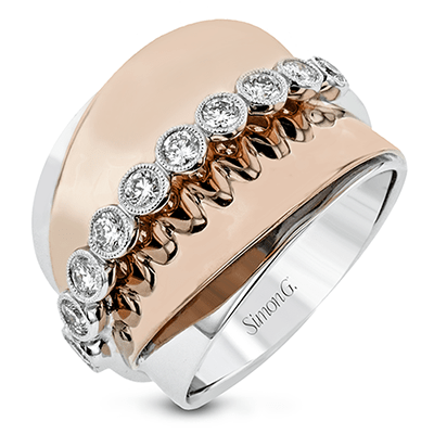 Fashion Ring In 18k Gold With Diamonds - Simon G. Jewelry