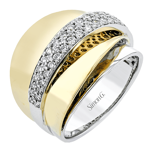 Fashion Ring In 18k Gold With Diamonds - Simon G. Jewelry