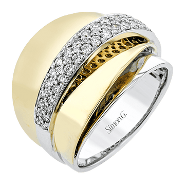 Fashion Ring In 18k Gold With Diamonds - Simon G. Jewelry