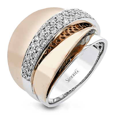 Fashion Ring In 18k Gold With Diamonds - Simon G. Jewelry