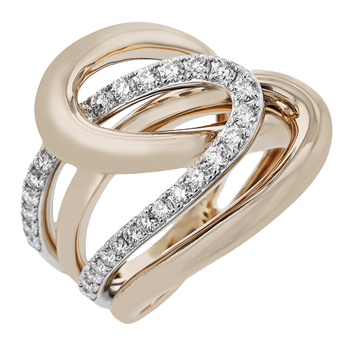 Fashion Ring In 18k Gold With Diamonds - Simon G. Jewelry