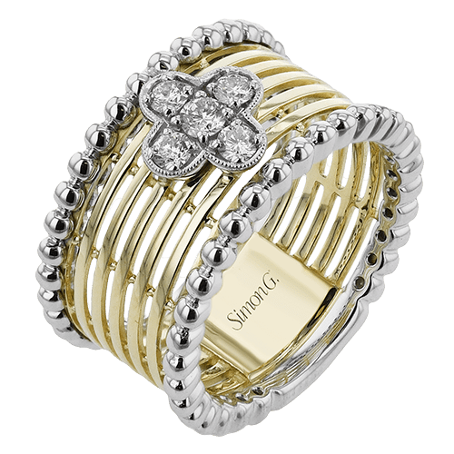 Fashion Ring In 18k Gold With Diamonds - Simon G. Jewelry