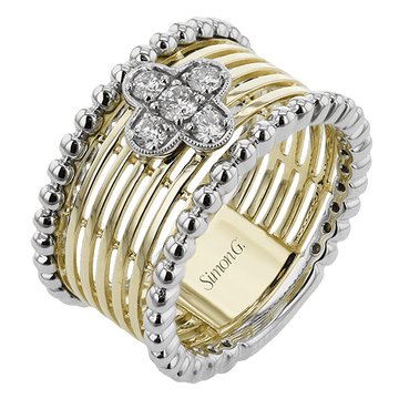 Fashion Ring In 18k Gold With Diamonds - Simon G. Jewelry