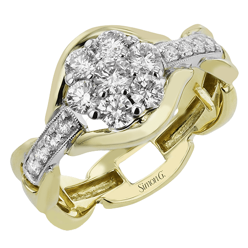 Fashion Ring In 18k Gold With Diamonds - Simon G. Jewelry