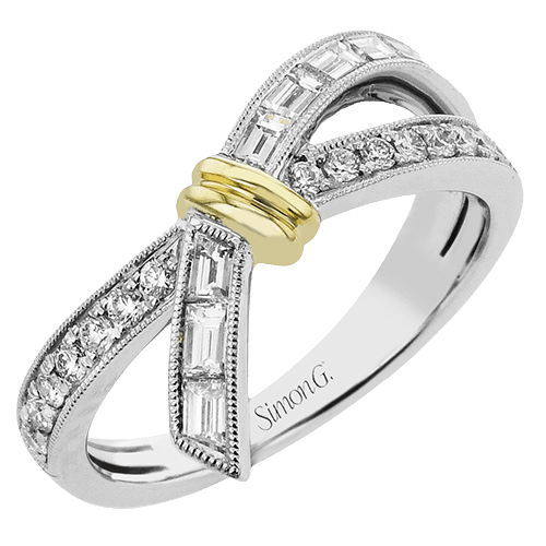 Fashion Ring In 18k Gold With Diamonds - Simon G. Jewelry