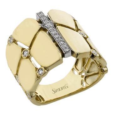 Fashion Ring In 18k Gold With Diamonds - Simon G. Jewelry