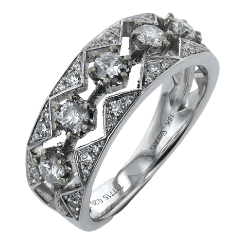 Fashion Ring in 18k Gold with Diamonds - Simon G. Jewelry