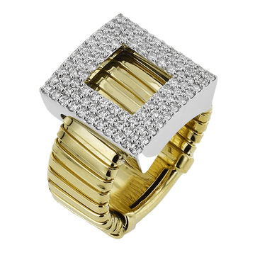 Fashion Ring In 18k Gold With Diamonds - Simon G. Jewelry