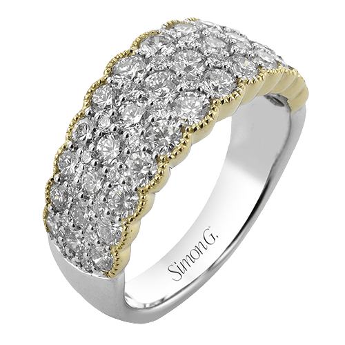 Fashion Ring In 18k Gold With Diamonds - Simon G. Jewelry