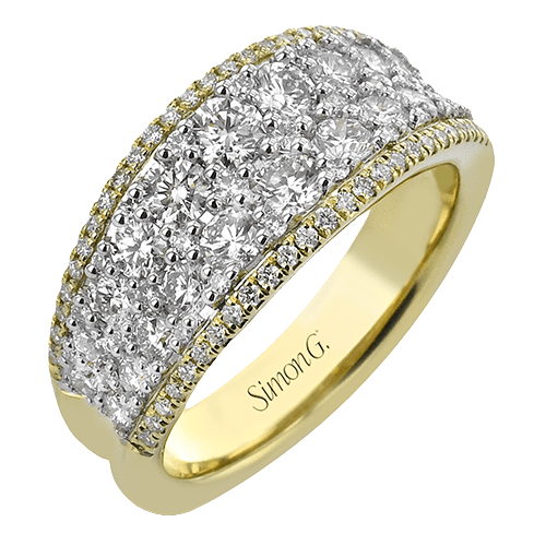 Fashion Ring In 18k Gold With Diamonds - Simon G. Jewelry