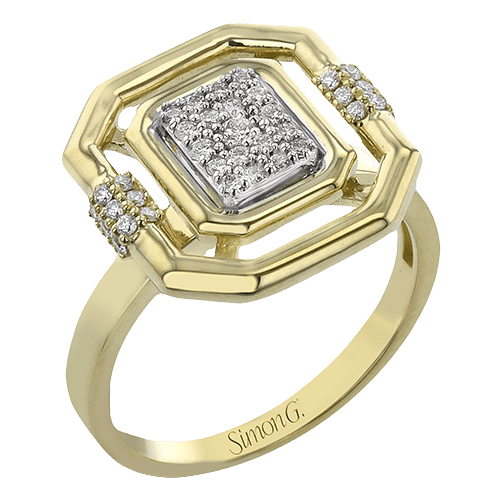 Fashion Ring In 18k Gold With Diamonds - Simon G. Jewelry