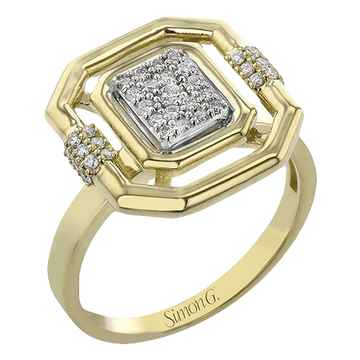 Fashion Ring In 18k Gold With Diamonds - Simon G. Jewelry