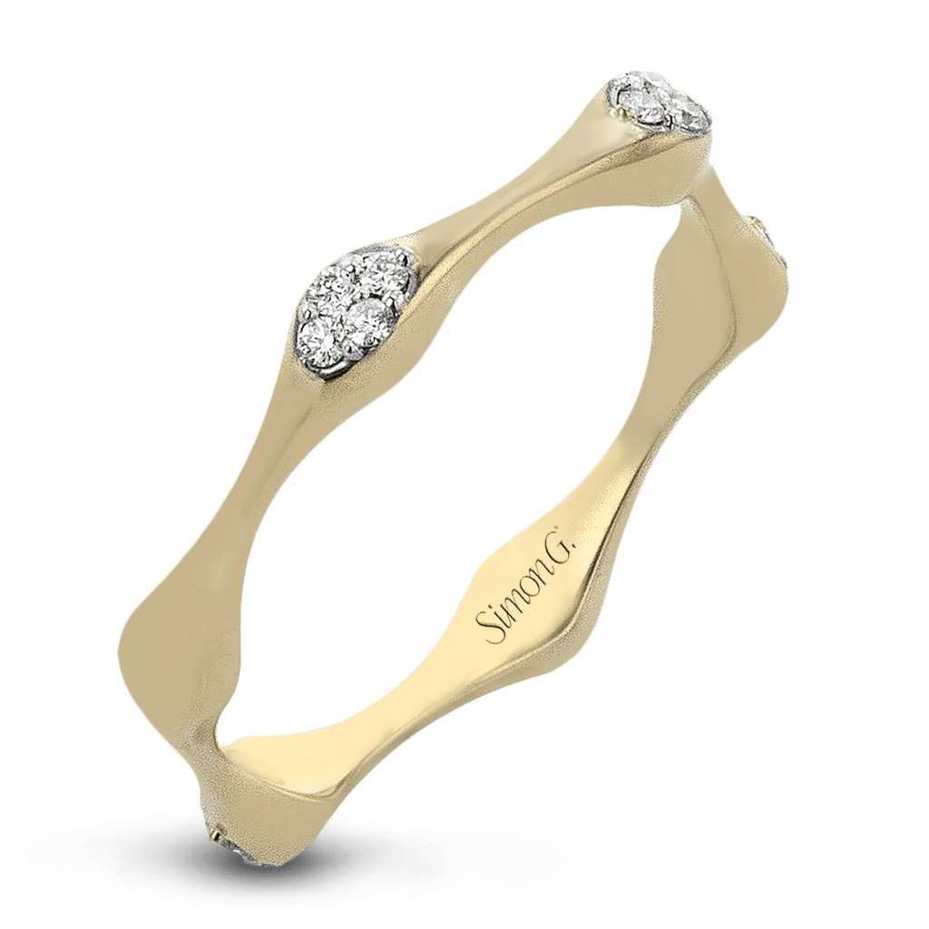 Fashion Ring in 18k Gold with Diamonds - Simon G. Jewelry