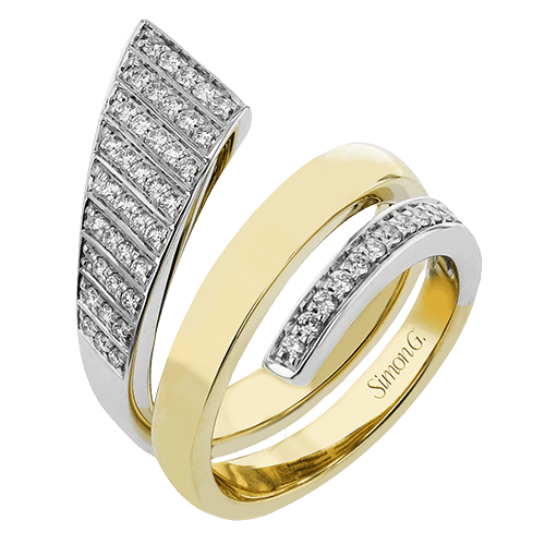 Fashion Ring in 18k Gold with Diamonds - Simon G. Jewelry