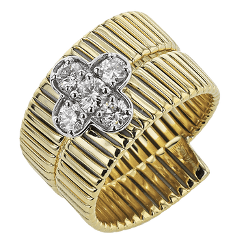 Fashion Ring In 18k Gold With Diamonds - Simon G. Jewelry