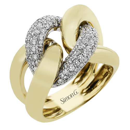 Fashion Ring In 18k Gold With Diamonds - Simon G. Jewelry