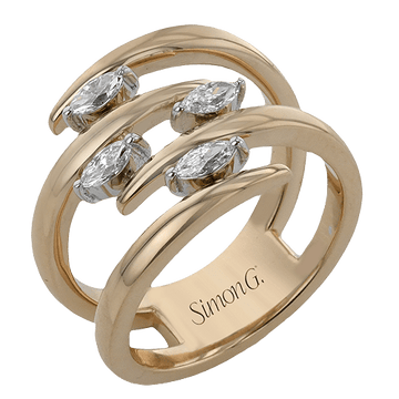 Fashion Ring In 18k Gold With Diamonds - Simon G. Jewelry