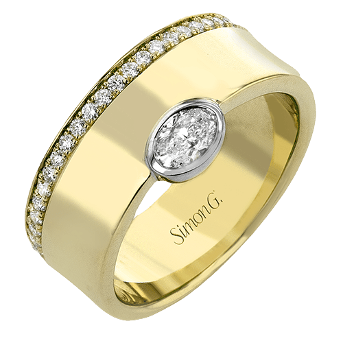 Fashion Ring in 18k Gold with Diamonds - Simon G. Jewelry