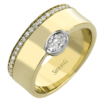 Fashion Ring in 18k Gold with Diamonds - Simon G. Jewelry