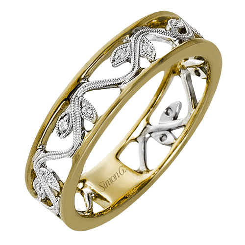 Fashion Ring in 18k Gold with Diamonds - Simon G. Jewelry