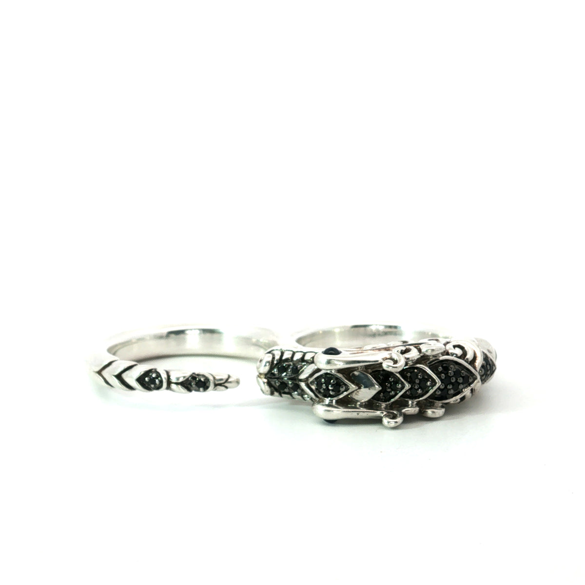 Estate John Hardy Sterling Silver Dragon Ring