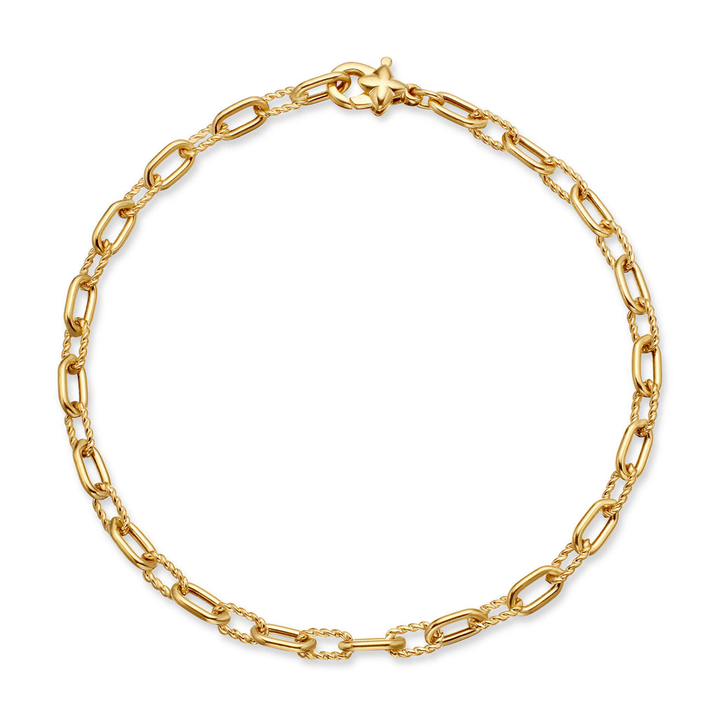 David Yurman Yellow Gold Madison Chain Bracelet