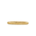 David Yurman Yellow Gold 2 mm Cabled Stackable Band
