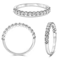 White Gold Half Carat Diamond Wedding Band