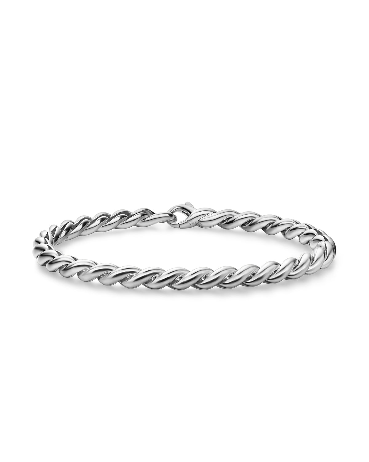 David Yurman Sculpted Cable Silver Chain Bracelet