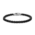 David Yurman Sterling Silver Black Box Chain Sandblast Finish Bracelet
