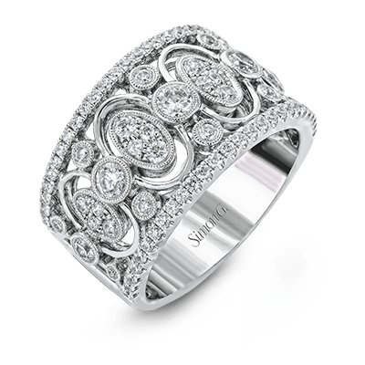 Harmonie Fashion Ring in 18k Gold with Diamonds - Simon G. Jewelry