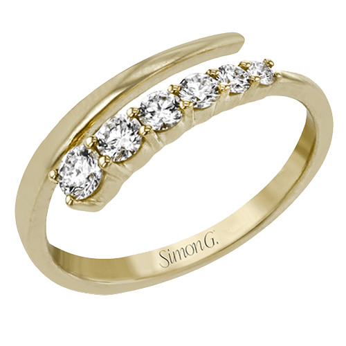 Harmonie Fashion Ring In 18k Gold With Diamonds - Simon G. Jewelry