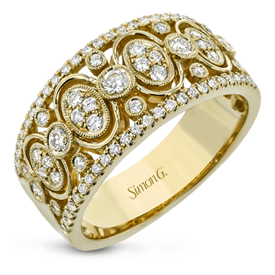 Harmonie Fashion Ring In 18k Gold With Diamonds - Simon G. Jewelry