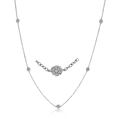 Harmonie Necklace in 18k Gold with Diamonds - Simon G. Jewelry