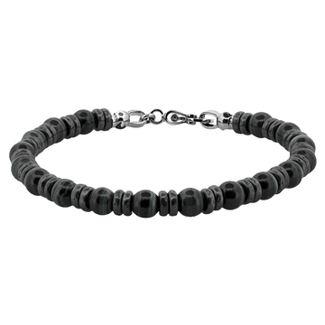 Men's Black Onyx Bracelet in 14k Gold - Simon G. Jewelry