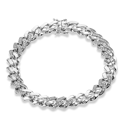 Men's Bracelet In 14k Gold With Diamonds - Simon G. Jewelry