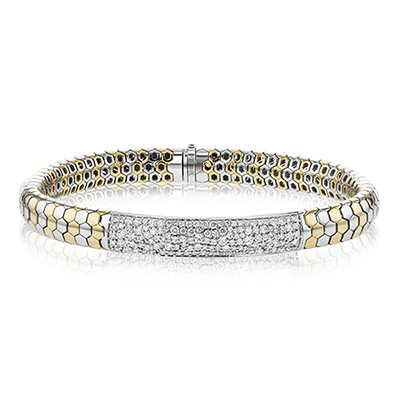 Men's Bracelet In 14k Gold With Diamonds - Simon G. Jewelry