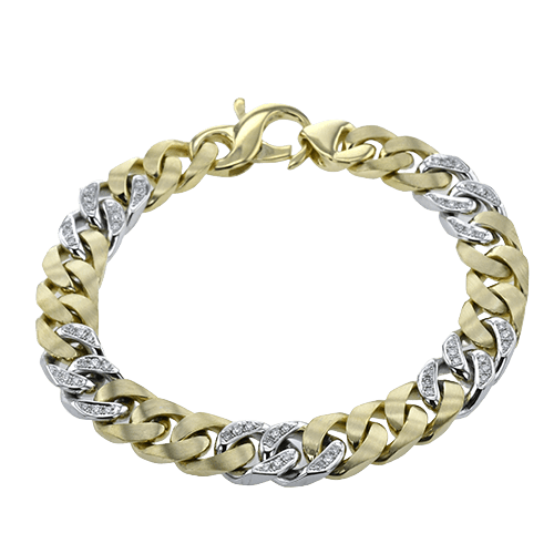 Men's Bracelet In 14k Gold With Diamonds - Simon G. Jewelry