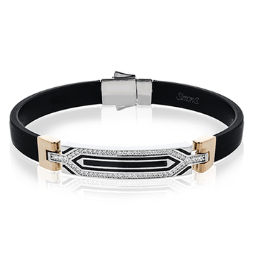 Men's Bracelet In 18k Gold With Diamonds - Simon G. Jewelry