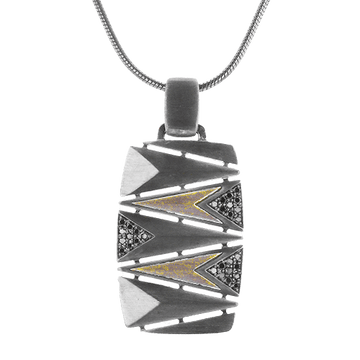 Men's Ruthenium Necklace In 14k Gold With Diamonds - Simon G. Jewelry